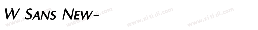 W Sans New字体转换 W Sans New字体转换